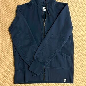 Men’s large, American Giant zip hooded sweatshirt in Navy - excellent condition!